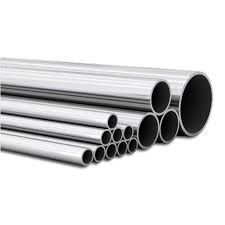 Natural Silver Color Round Steel Pipe , Welded Steel Pipe Nitric Acid Resistant